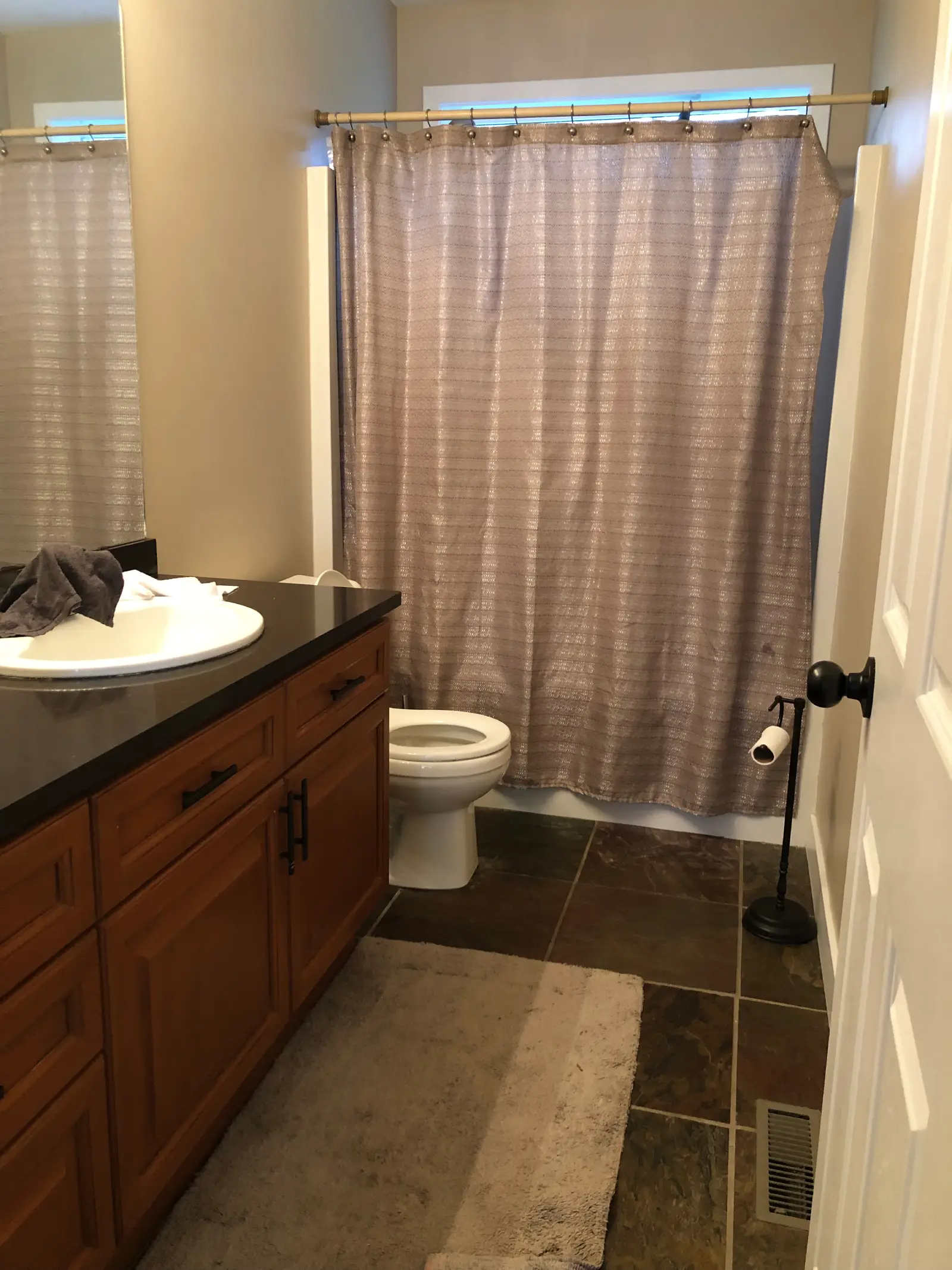 Sleek White Bathroom