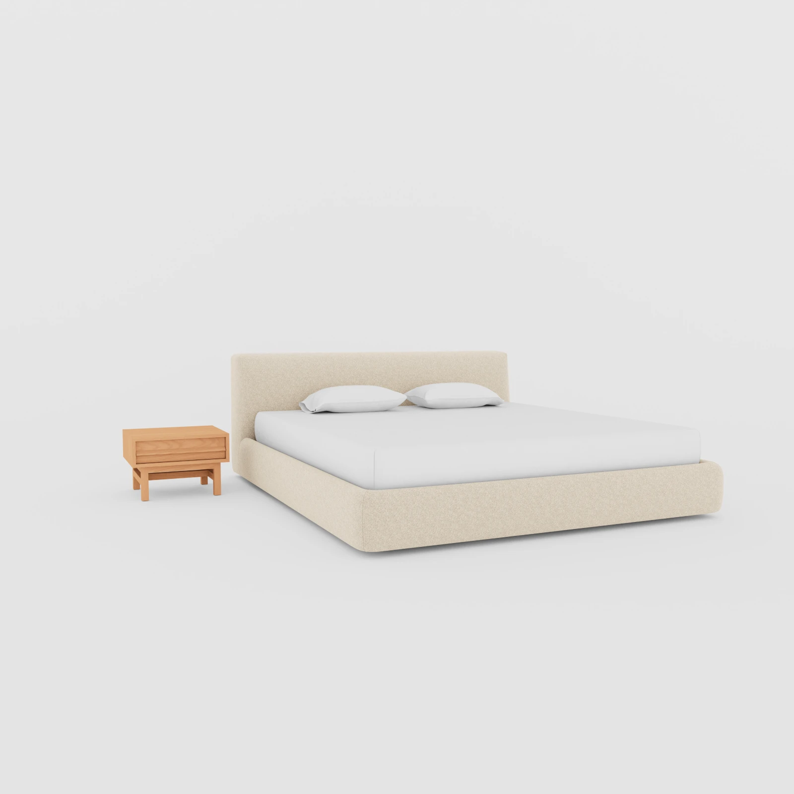 Cello King Bed & Marcel Nightstand Bedroom Bundle